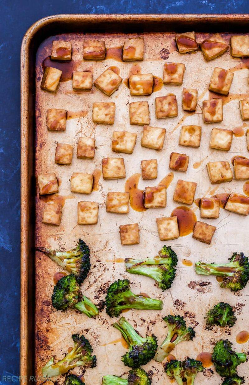 Teriyaki Tofu and Broccoli Bake