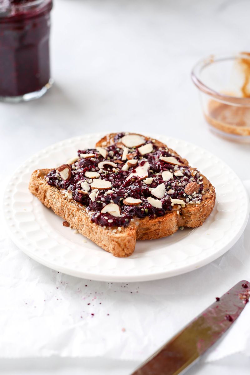 Almond Butter and Chia Jam Swirl