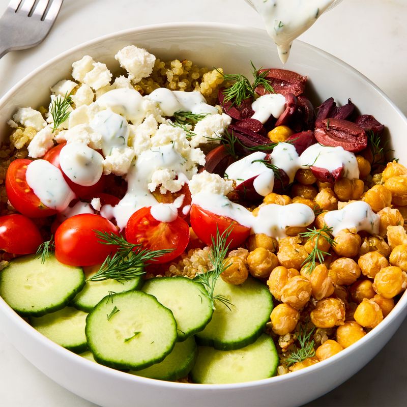 Feta and Chickpea Power Bowl
