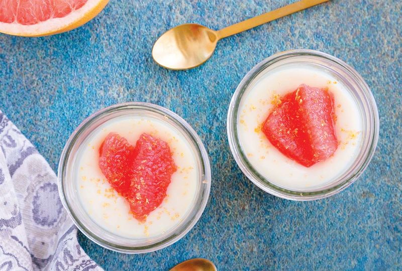 Grapefruit Panna Cotta