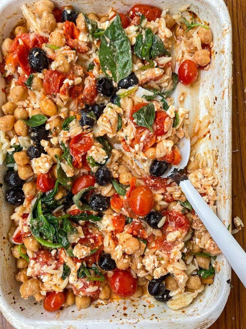 Roasted Tomato and Chickpea Traybake