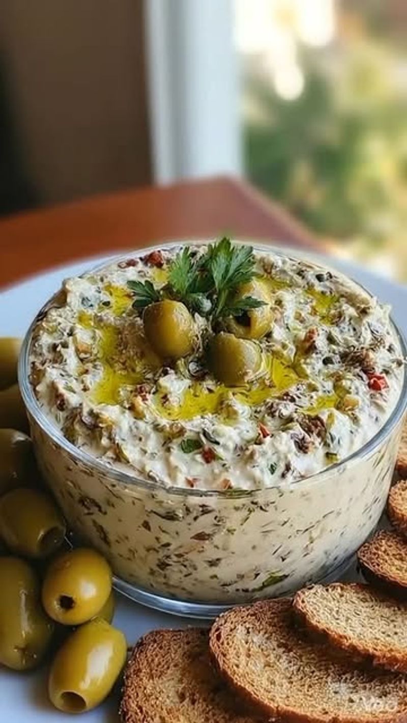 Smashed Olive, Sun-Dried Tomato, and Seed Cracker Bowl