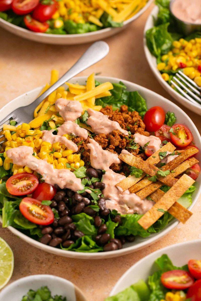 Spicy Black Bean and Ground Turkey Salad