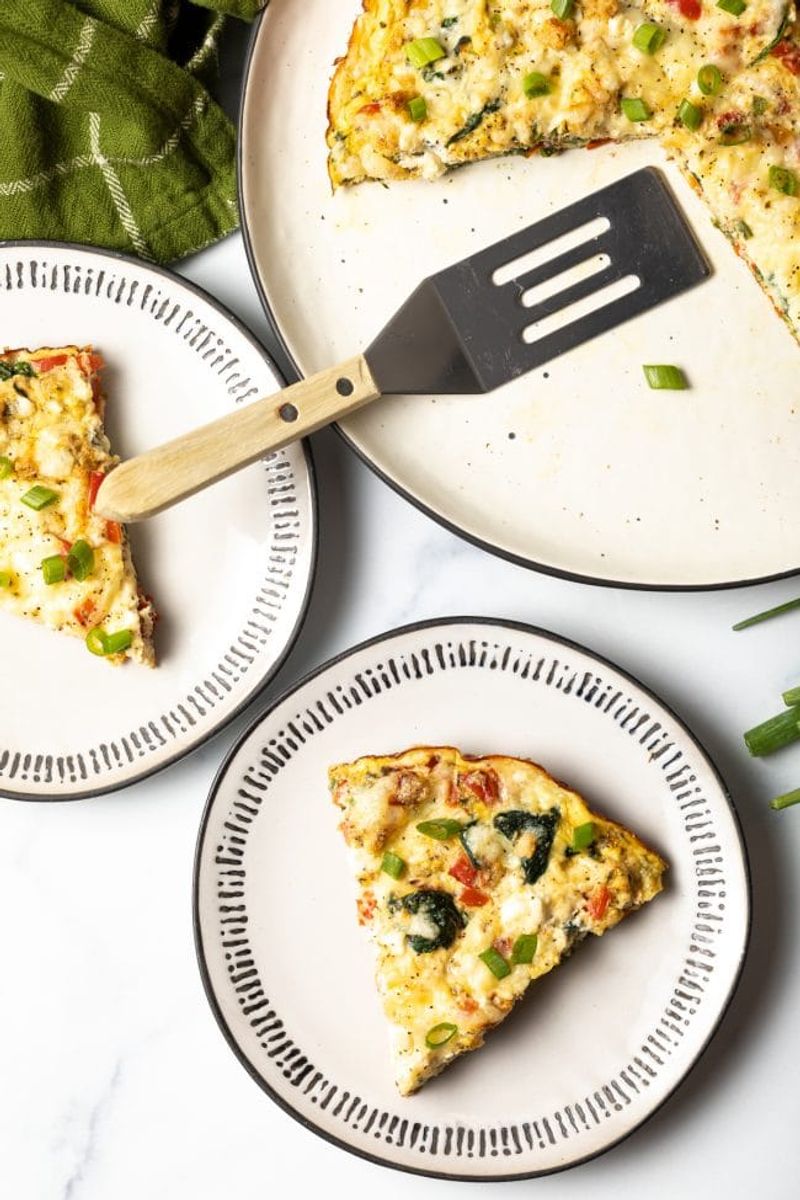 Egg White and Veggie Frittata Slices