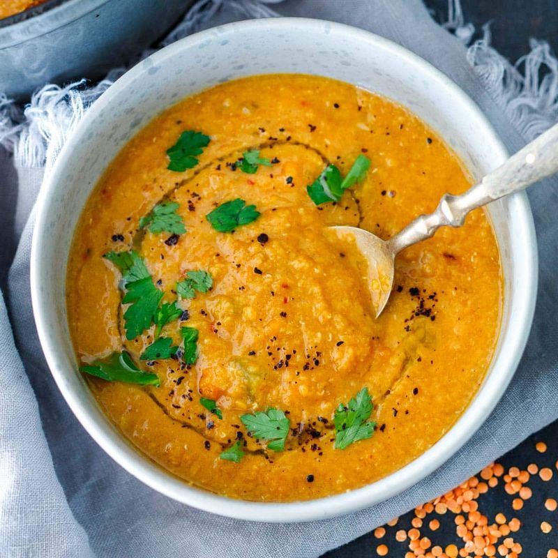 Spiced Red Lentil Soup