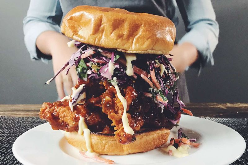 Crunchy Asian Slaw Sandwich