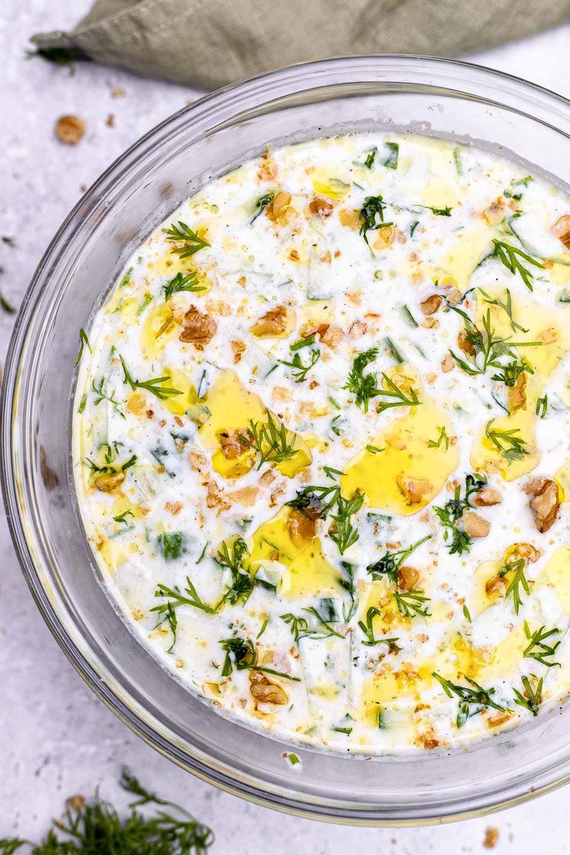 Tarator (Balkan Cold Cucumber Yogurt Soup)