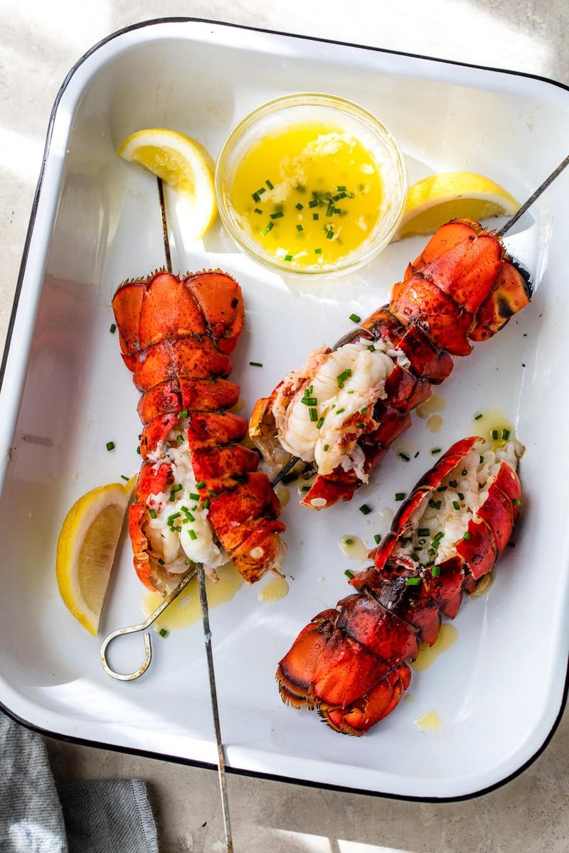 Garlic Butter Lobster Skewers