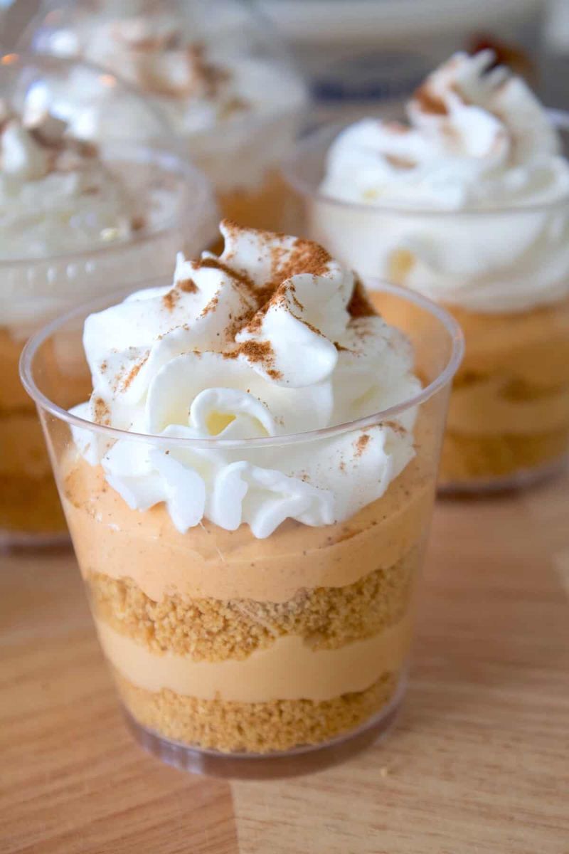 Pumpkin Spice No Bake Cheesecake Cups