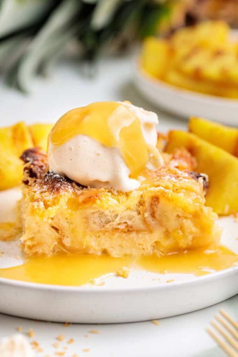 Pineapple Bread Pudding
