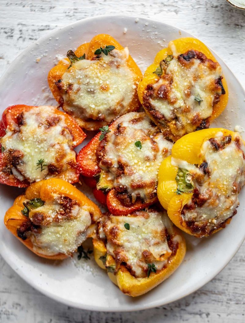 Bolognese Stuffed Bell Peppers