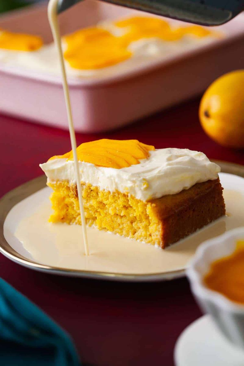 Mango Tres Leches Cake