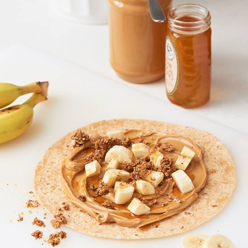 Peanut Butter Banana and Honey Wrap
