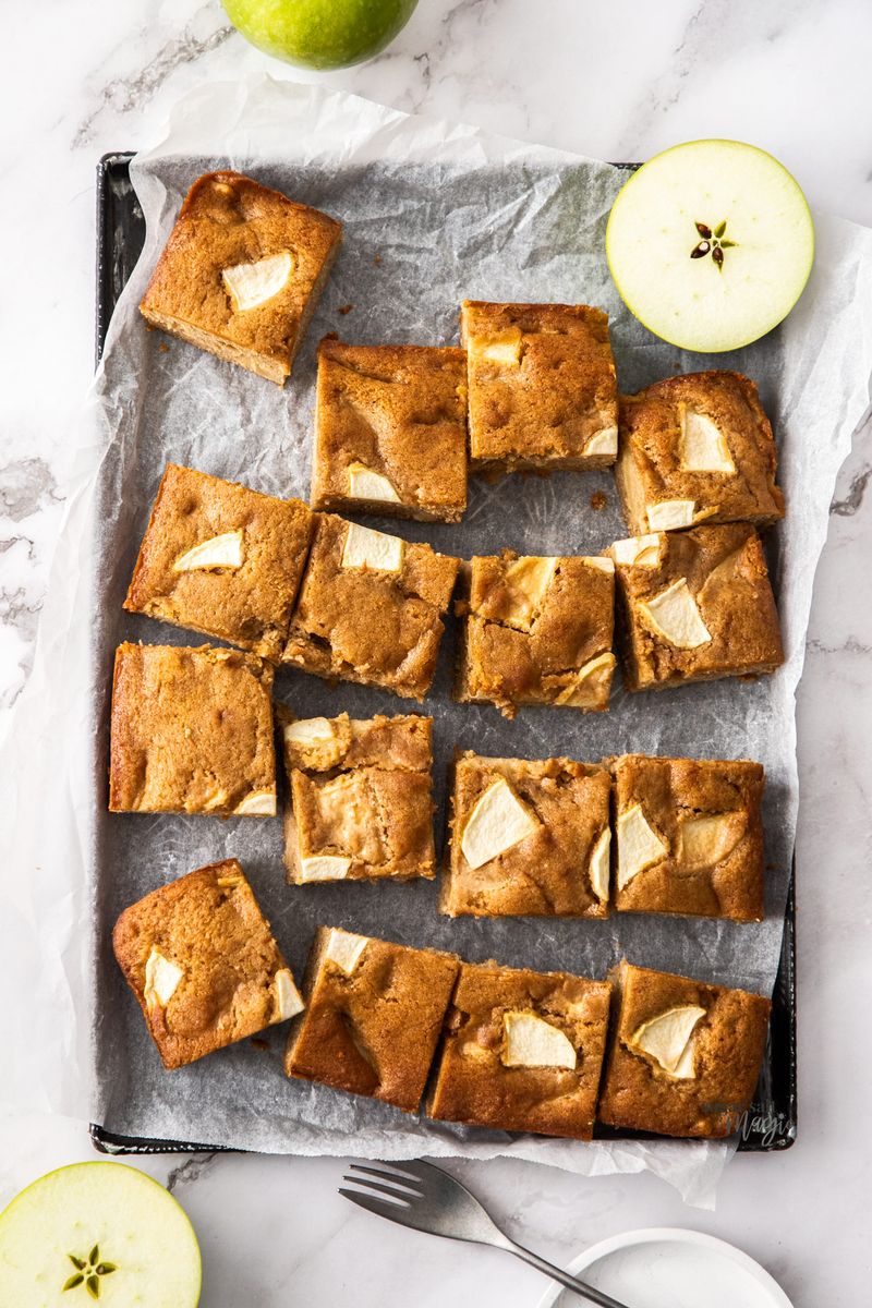 Toffee Apple Traybake