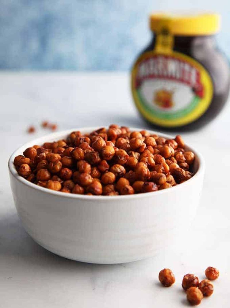 Marmite Roasted Chickpeas