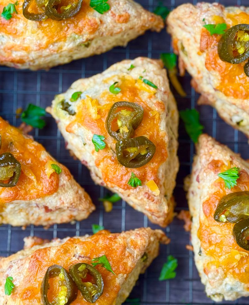 Bacon, Cheddar, and Jalapeño Scones