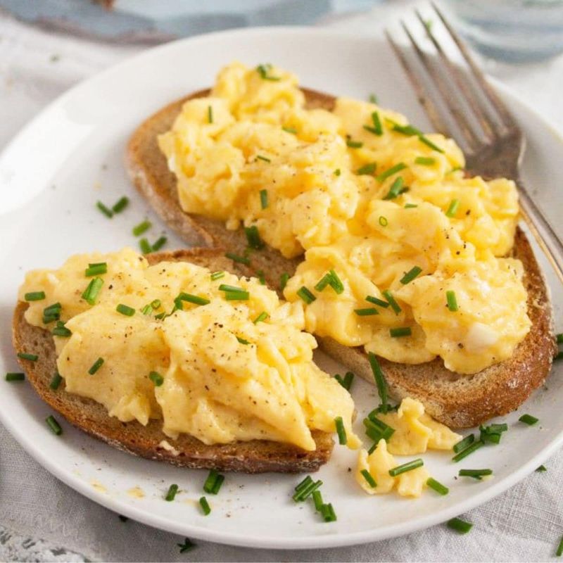 Scrambled Eggs on Toast