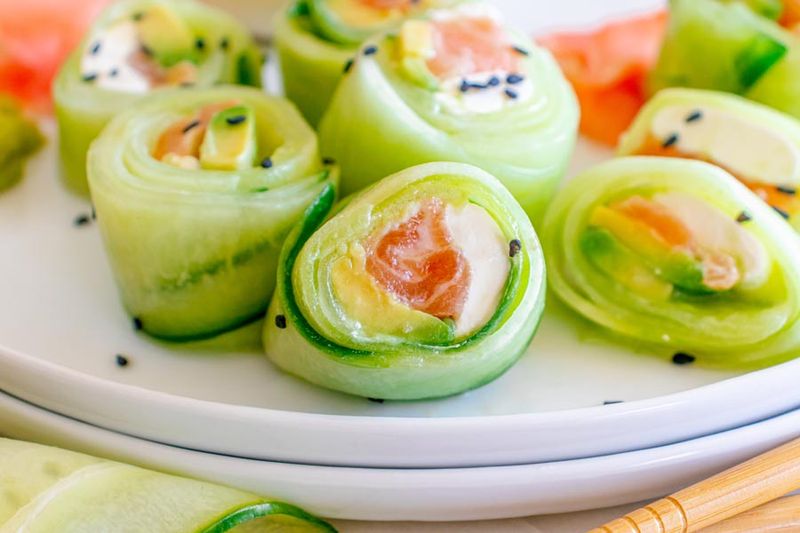 Sushi-Style Smoked Salmon Rolls