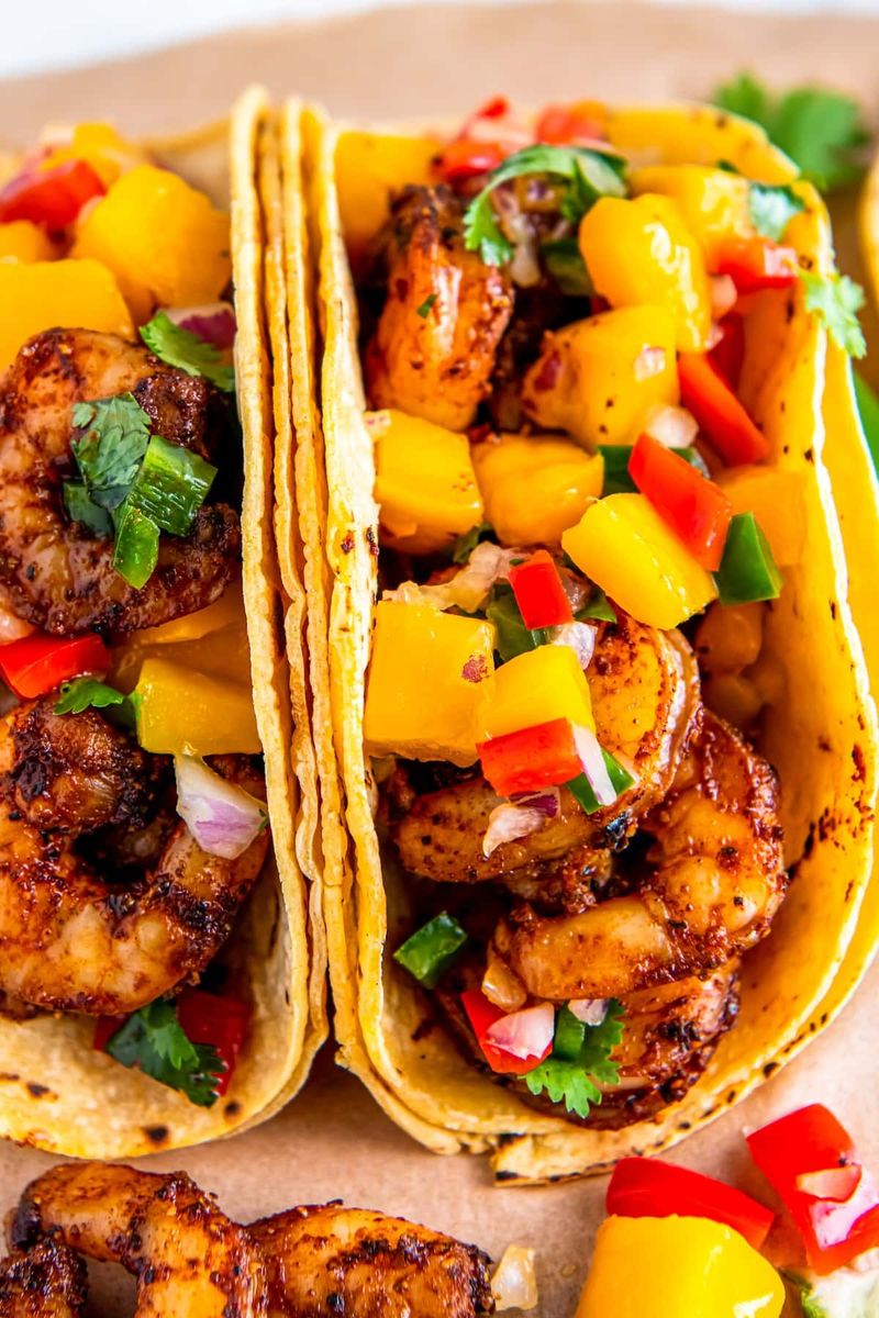 Shrimp Tacos with Mango Salsa