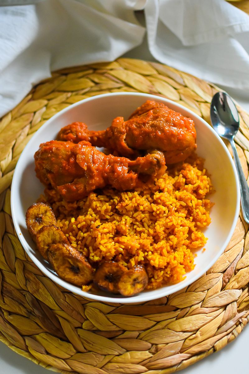 Nigeria: Jollof Rice with Fried Plantain