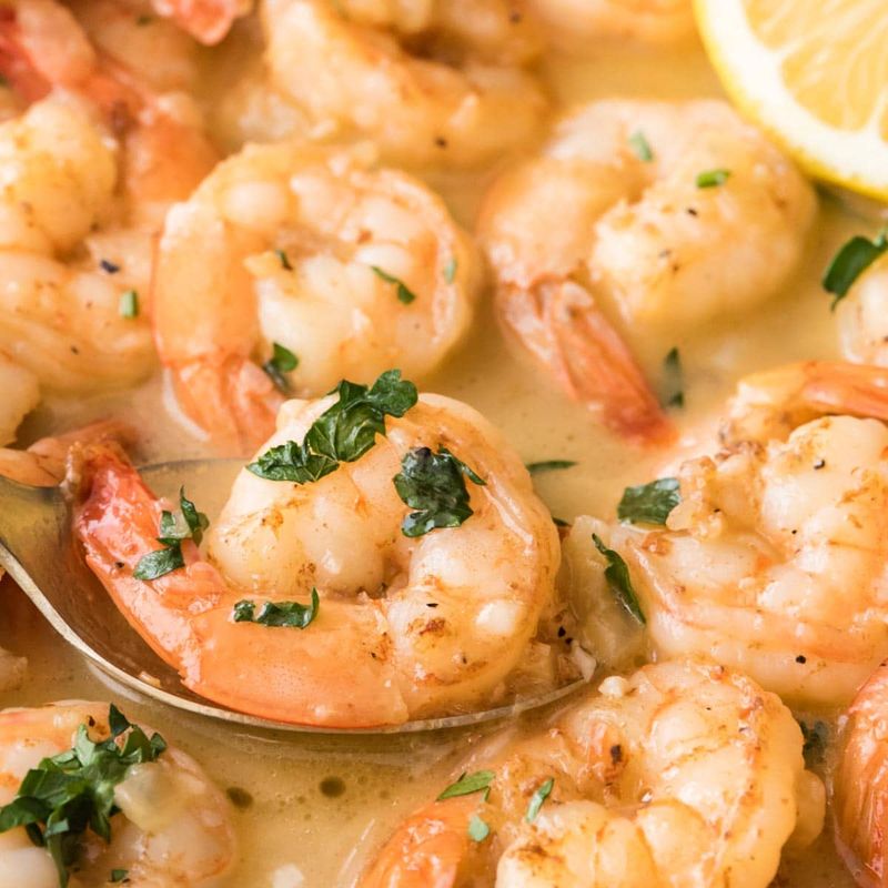 Microwave Garlic Butter Shrimp