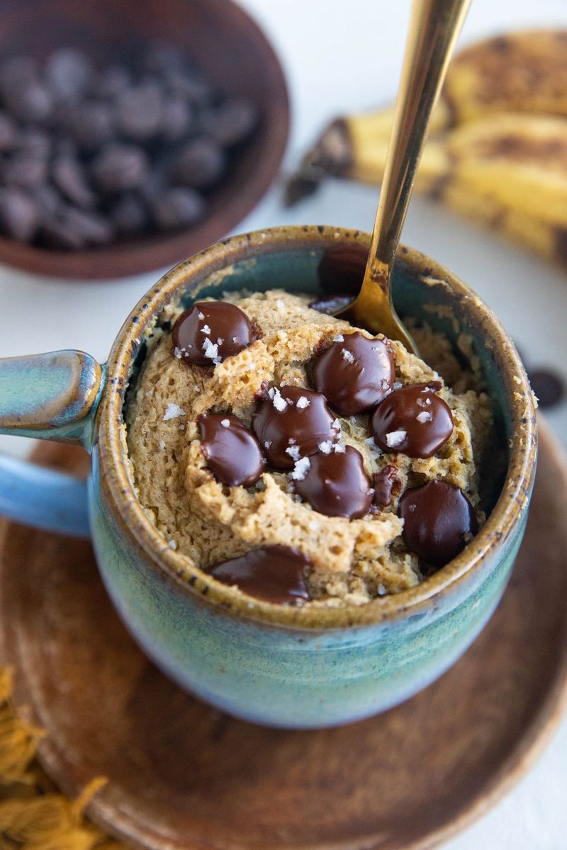 Microwave Baked Oatmeal Mug Cake