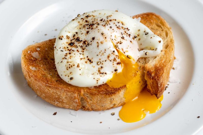 Microwave Poached Egg on Toast