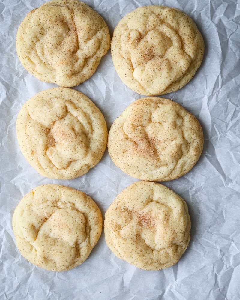 Small Batch Snickerdoodles (Six Cookies)