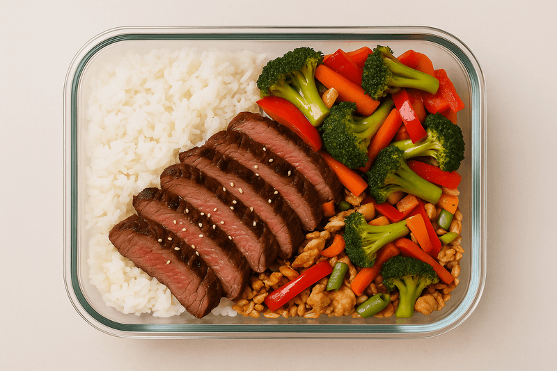 Steak and Roasted Veggie Lunch Box