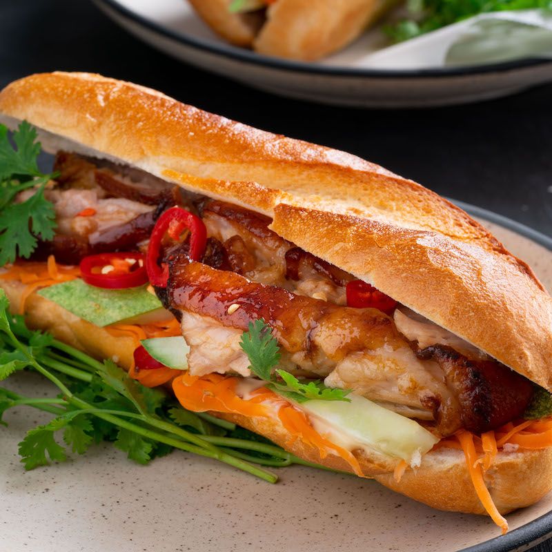 Pork Belly Banh Mi Sandwich