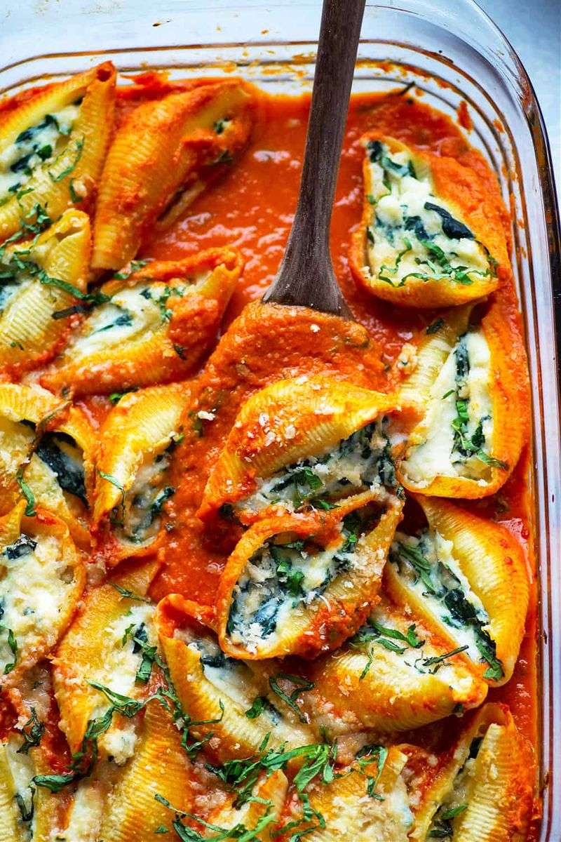 Vodka Sauce Stuffed Shells