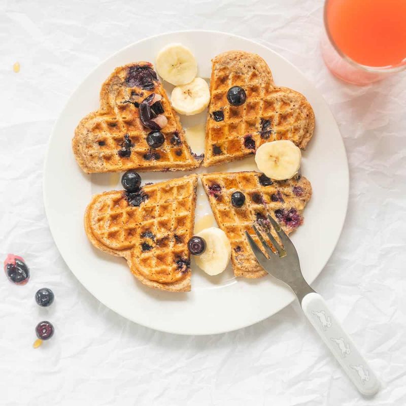 Whole Grain Waffles with Berries