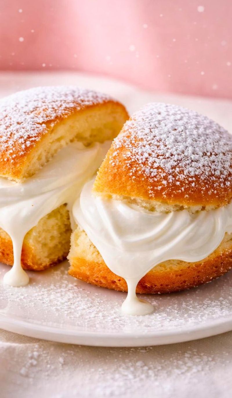 Pudding-Stuffed Donuts