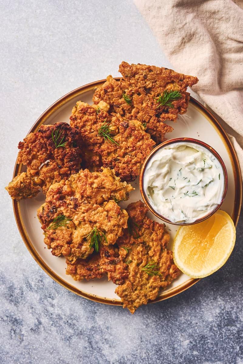 Falafel-Style Chickpea Fritters