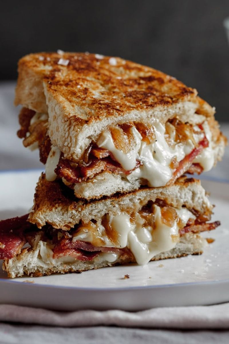 Maple Syrup, Bacon, and Brie Toastie