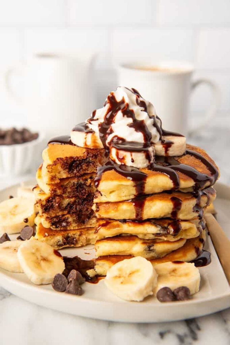 Chocolate Chip Cookie Dough Pancakes