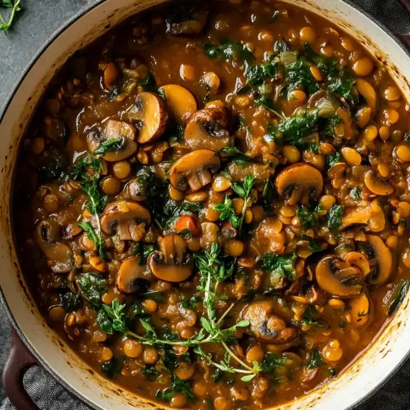 Mushroom And Lentil Stew