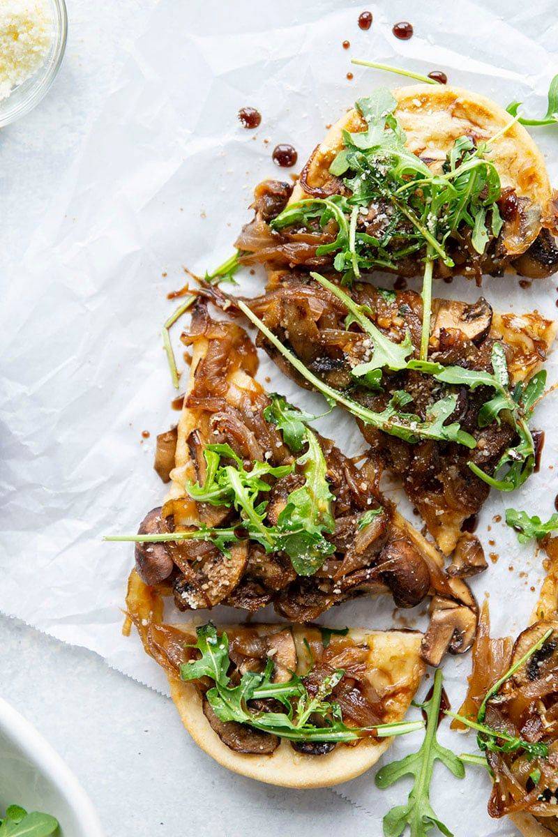 Mushroom Flatbread Pizza
