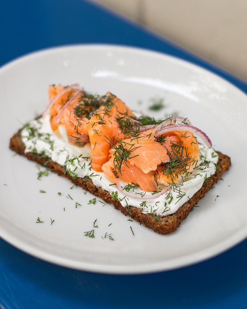 Cream Cheese and Smoked Salmon Toast