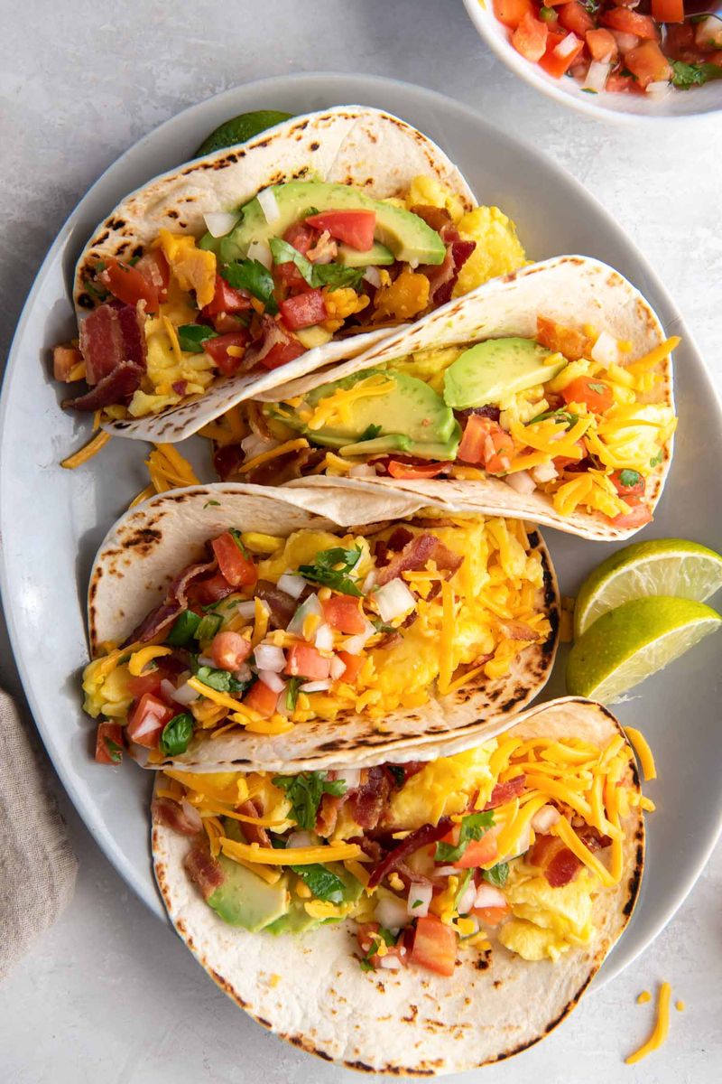 Breakfast Tacos with Scrambled Eggs