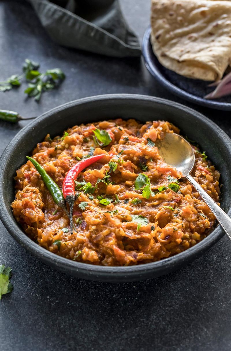 Baingan Bharta (Smoky Roasted Eggplant)