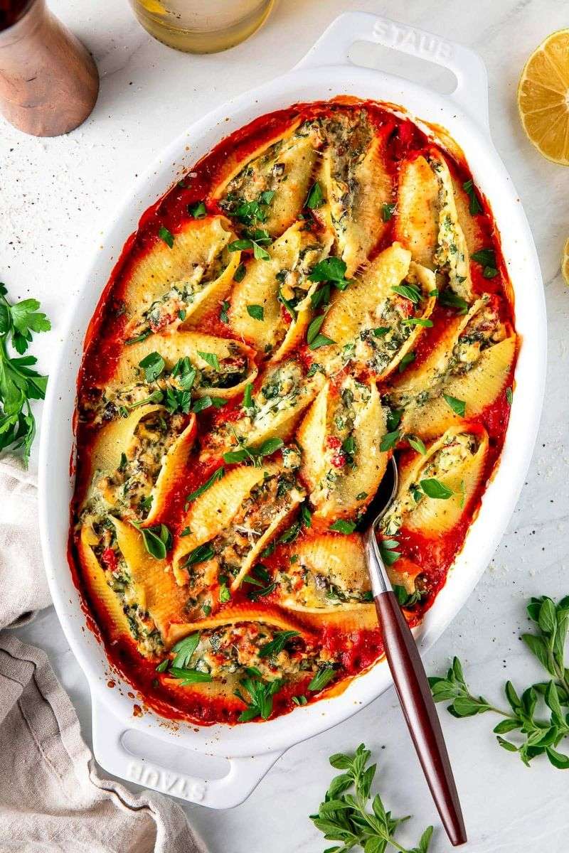 Lemon Ricotta Stuffed Shells