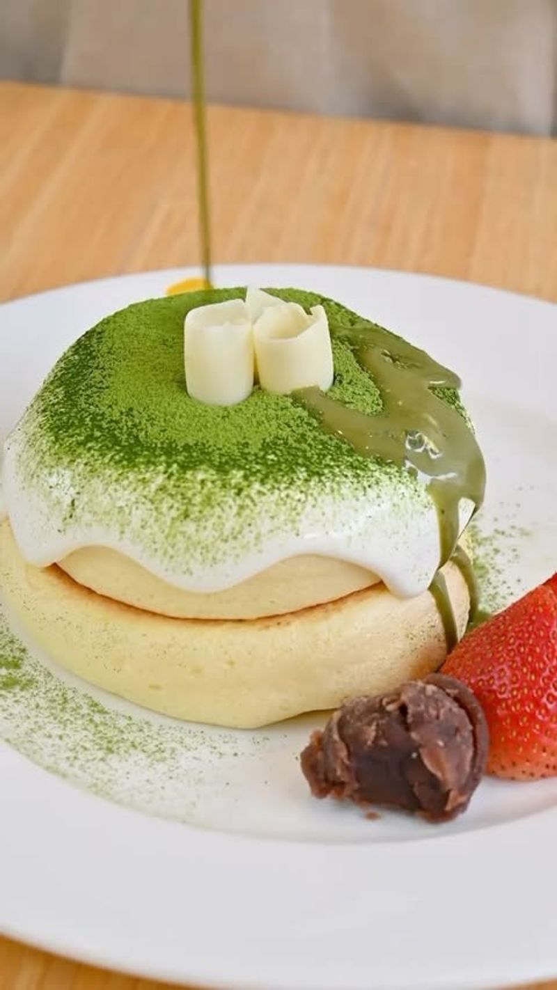 Matcha Green Tea Pancakes
