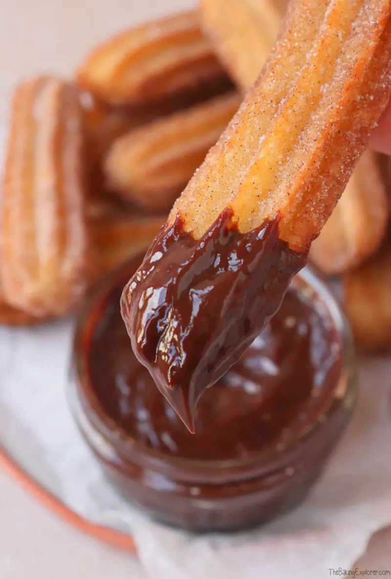 Churros with Chocolate Dipping Sauce