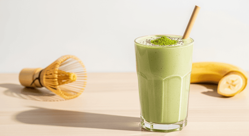 Matcha Banana Green Tea Smoothie