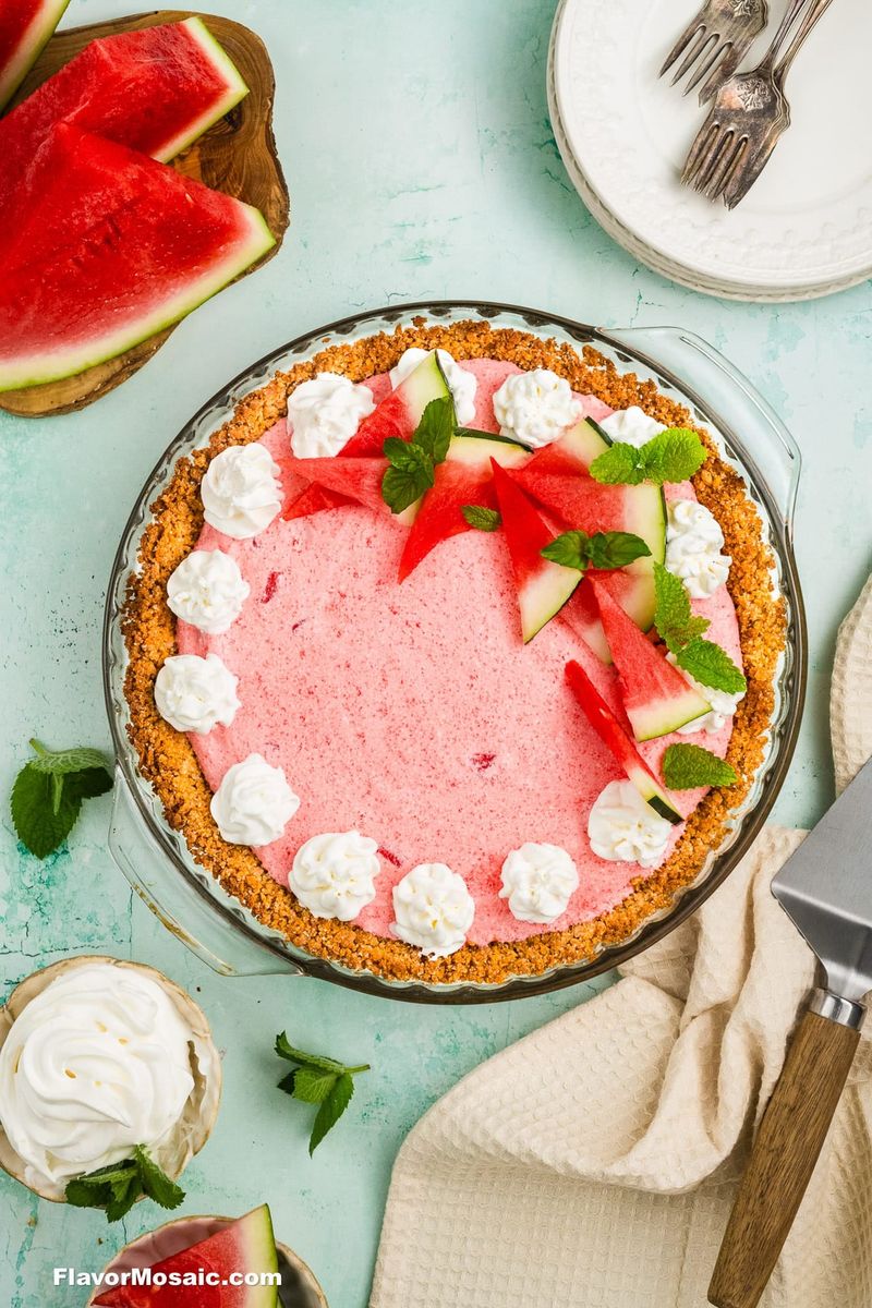 Watermelon and Lime Tart