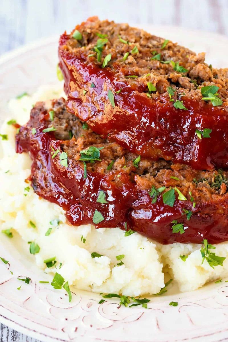 Meatloaf with Ketchup Glaze