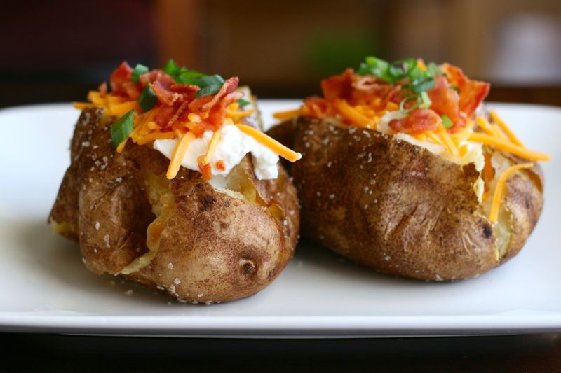 Loaded Baked Potato from Yesterday's Spud