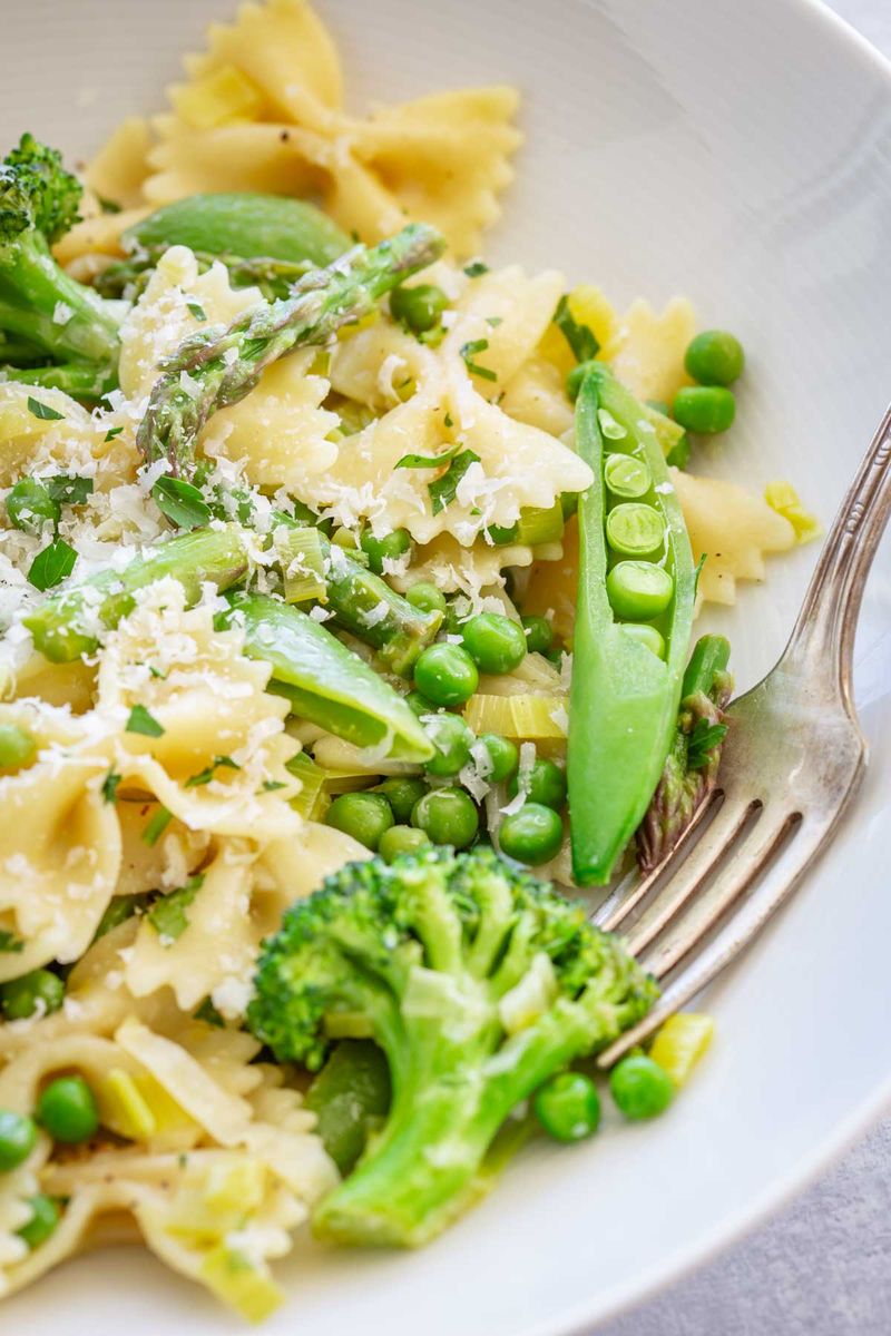 Pasta Primavera with Lemon Herb Butter