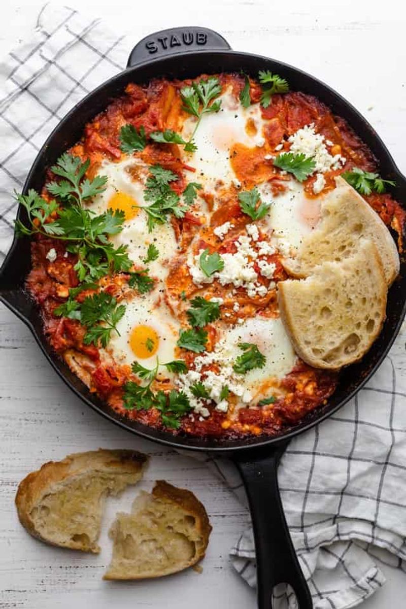 Shakshuka with Crumbled Feta